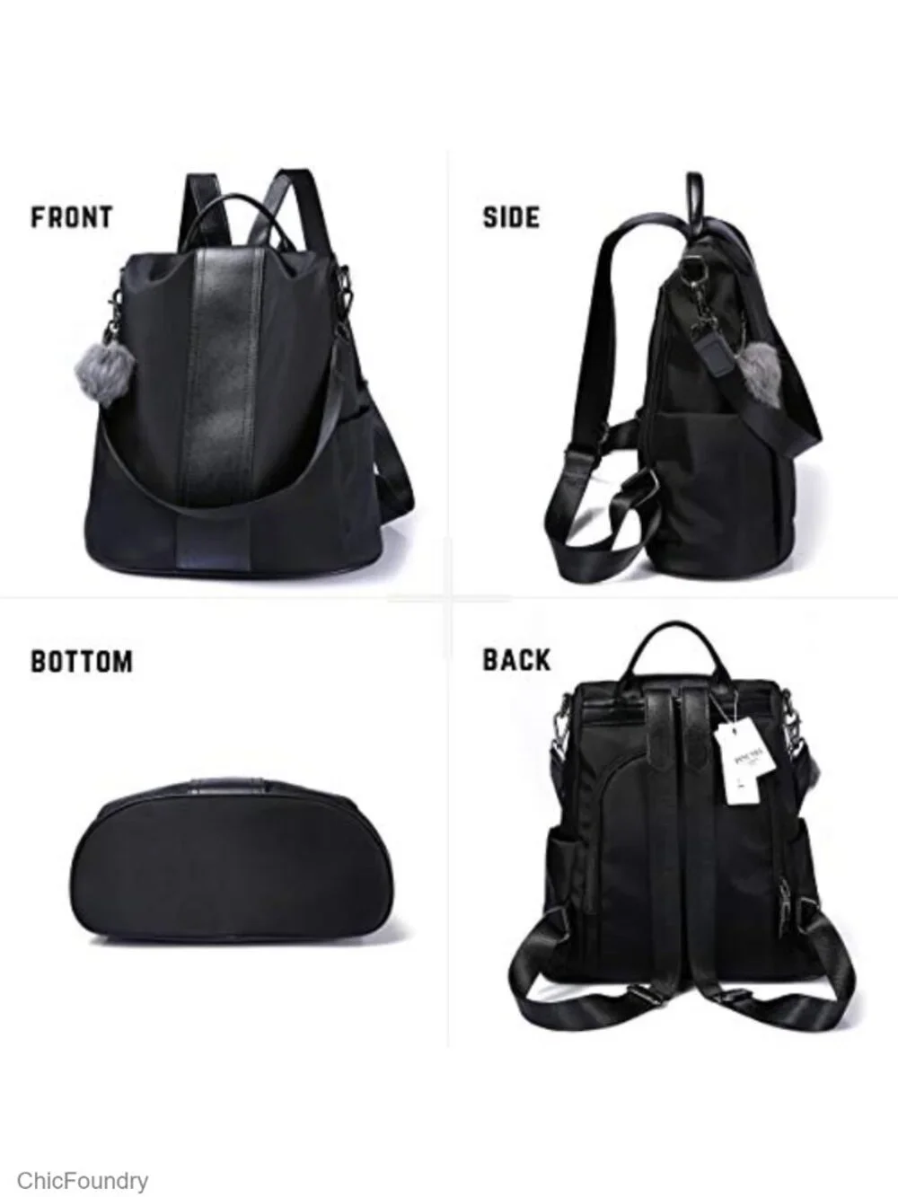 Women's Waterproof Anti-Theft Backpack Rucksack Lightweight Shoulder Bag